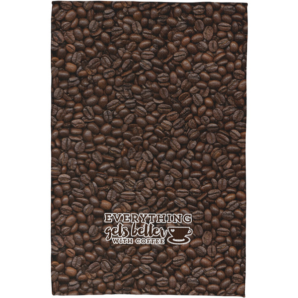 Coffee Addict Waffle Weave Towel - Full Color Print - Approval Image