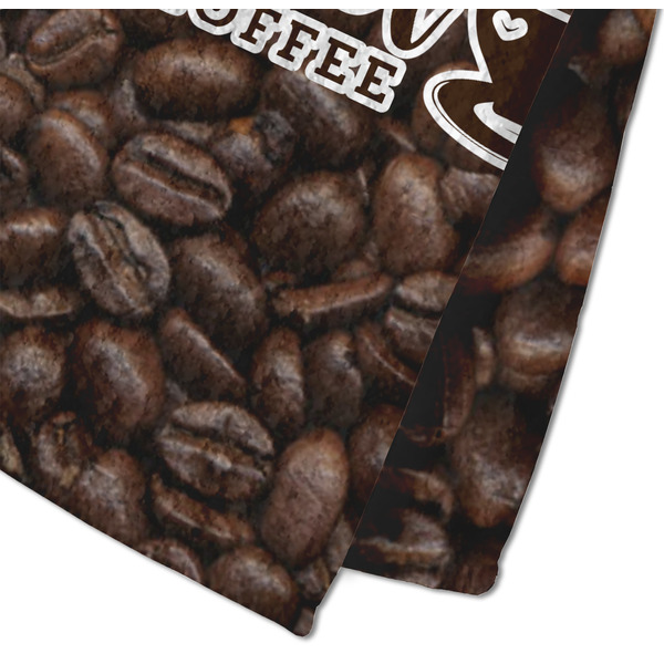 Coffee Addict Waffle Weave Towel - Closeup of Material Image