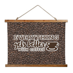Coffee Addict Wall Hanging Tapestry - Wide