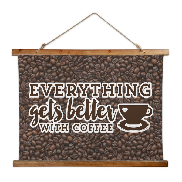 Custom Coffee Addict Wall Hanging Tapestry - Wide