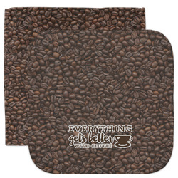 Coffee Addict Facecloth / Wash Cloth (Personalized)