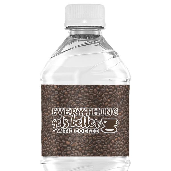 Custom Coffee Addict Water Bottle Labels - Custom Sized