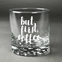 Coffee Addict Whiskey Glass - Engraved