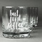 Coffee Addict Whiskey Glasses Set of 4 - Engraved Front