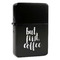 Coffee Addict Windproof Lighters - Black - Front/Main