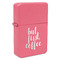 Coffee Addict Windproof Lighters - Pink - Front/Main