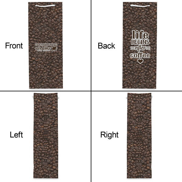 Coffee Addict Wine Gift Bag - Matte - Approval