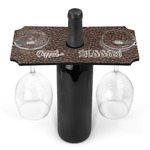 Coffee Addict Wine Bottle & Glass Holder (Personalized)
