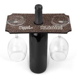 Coffee Addict Wine Bottle & Glass Holder (Personalized)