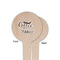 Coffee Addict Wooden 4" Food Pick - Round - Single Sided - Front & Back