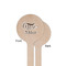Coffee Addict Wooden 6" Stir Stick - Round - Single Sided - Front & Back