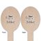 Coffee Addict Wooden Food Pick - Oval - Double Sided - Front & Back