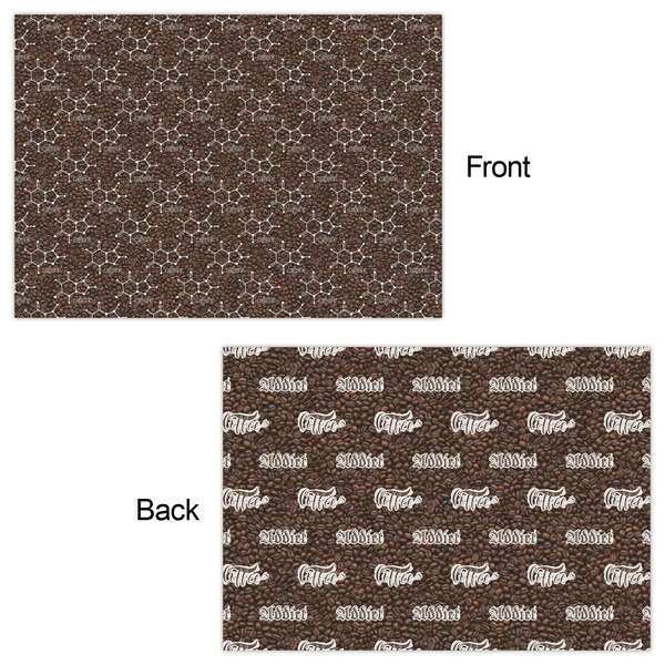 Coffee Addict Wrapping Paper Sheet - Double Sided - Front & Back