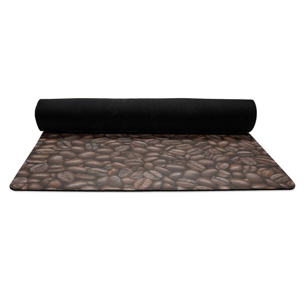 Coffee Addict Yoga Mat Rolled up Black Rubber Backing