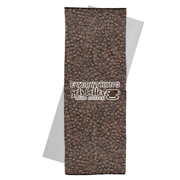 Custom Coffee Addict Yoga Mat Towel