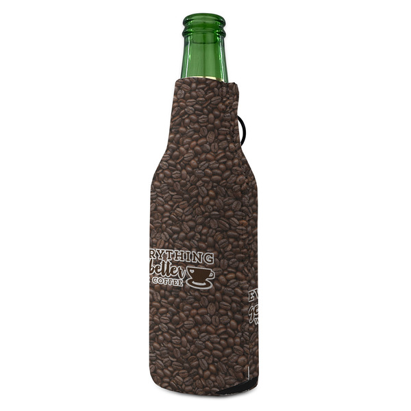 Coffee Addict Zipper Bottle Cooler - ANGLE (bottle)