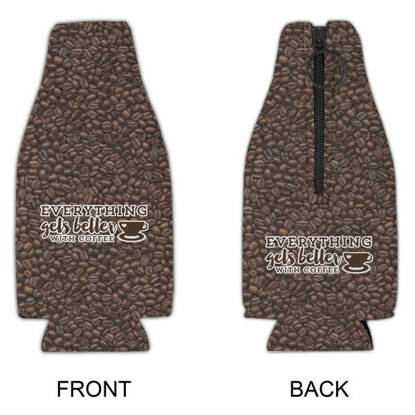 Coffee Addict Zipper Bottle Cooler - APPROVAL