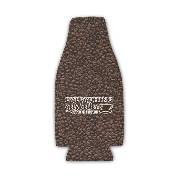 Custom Coffee Addict Zipper Bottle Cooler