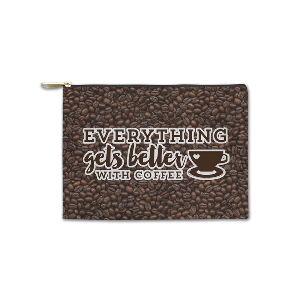 Custom Coffee Addict Zipper Pouch - Small - 8.5"x6"