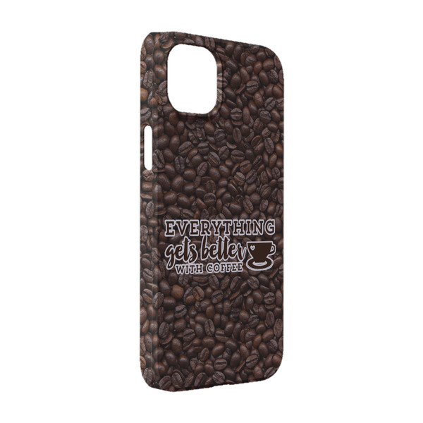 Custom Coffee Addict iPhone Case - Plastic - iPhone 14