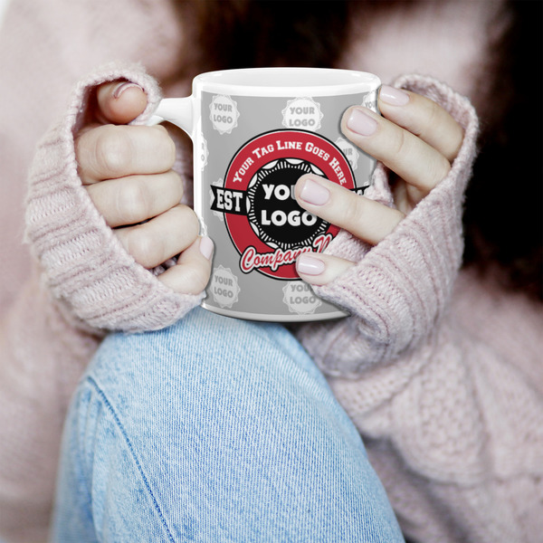 Logo & Tag Line 11oz Coffee Mug - LIFESTYLE