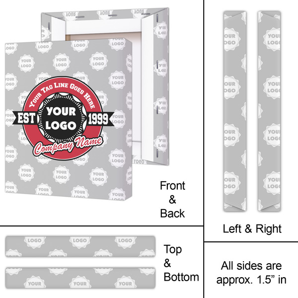 Logo & Tag Line 11x14 - Canvas Print - Approval