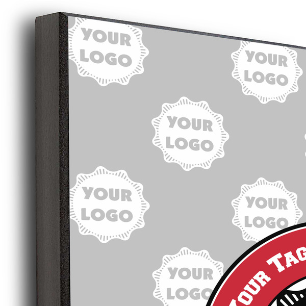 Logo & Tag Line 11x14 Wood Print - Closeup