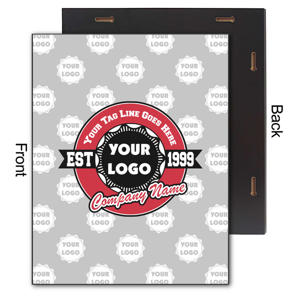 Logo & Tag Line 11x14 Wood Print - Front & Back View