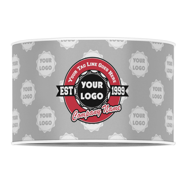 Logo & Tag Line 12" Drum Lampshade - FRONT (Poly Film)