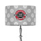 Logo & Tag Line 12" Drum Lampshade - ON STAND (Fabric)