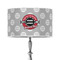 Logo & Tag Line 12" Drum Lampshade - ON STAND (Poly Film)