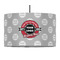 Logo & Tag Line 12" Drum Pendant Lamp - Fabric (Personalized)