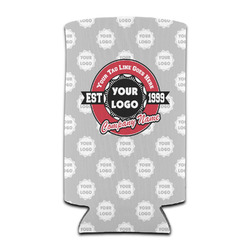 Logo & Tag Line Can Cooler - Tall 12 oz - Single w/ Logos