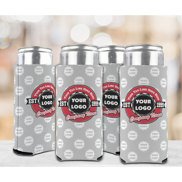 Logo & Tag Line 12oz Tall Can Sleeve - Set of 4 - LIFESTYLE