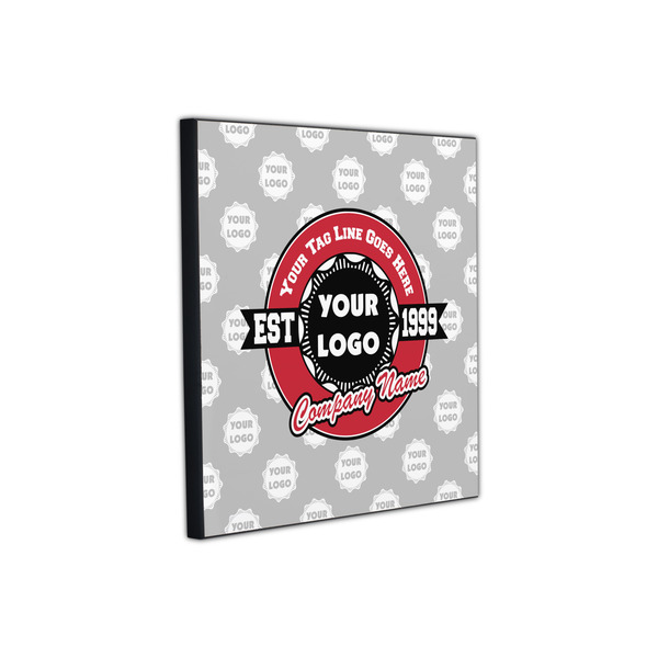 Logo & Tag Line 12x12 Wood Print - Angle View