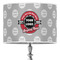 Logo & Tag Line 16" Drum Lampshade - ON STAND (Poly Film)