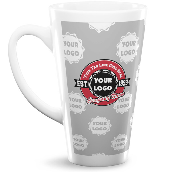 Custom Logo & Tag Line Latte Mug (Personalized)