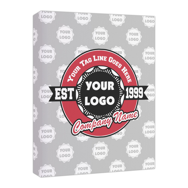 Custom Logo & Tag Line Canvas Print - 16" x 20" w/ Logos