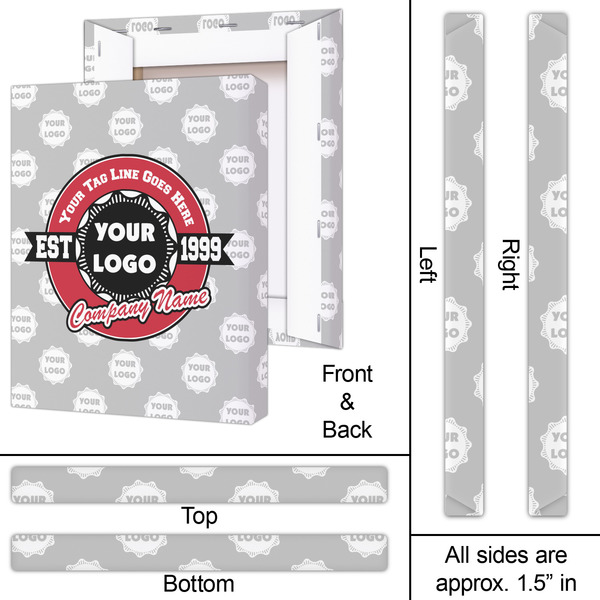 Logo & Tag Line 16x20 - Canvas Print - Approval