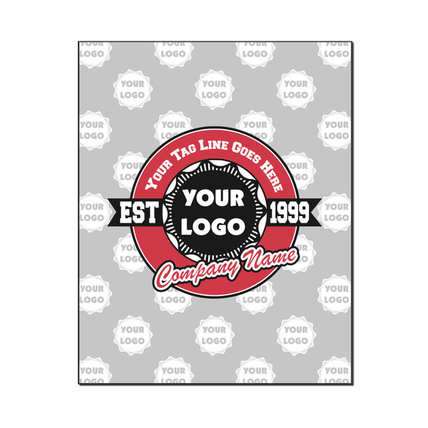 Custom Logo & Tag Line Wood Print - 16" x 20" w/ Logos