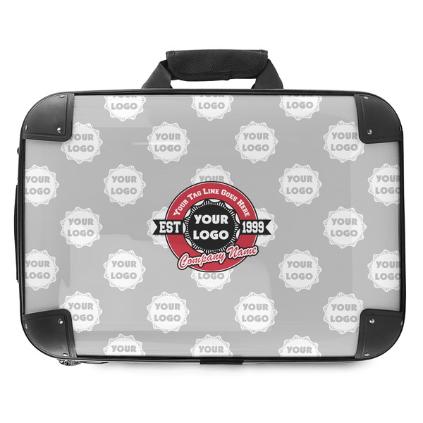 Custom Logo & Tag Line Hard Shell Briefcase - 18" w/ Logos