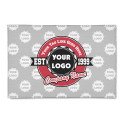 Logo & Tag Line Indoor Area Rug - 2' x 3' w/ Logos