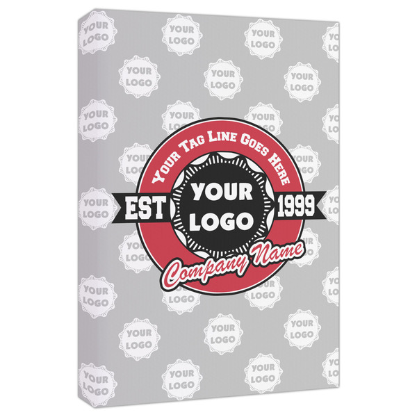 Custom Logo & Tag Line Canvas Print - 20" x 30" w/ Logos