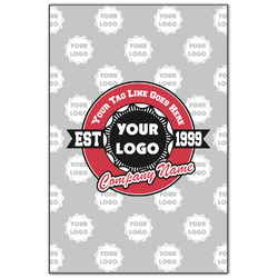 Logo & Tag Line Wood Print - 20" x 30" w/ Logos