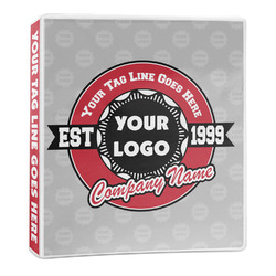 Logo & Tag Line 3-Ring Binder - 1 inch (Personalized)