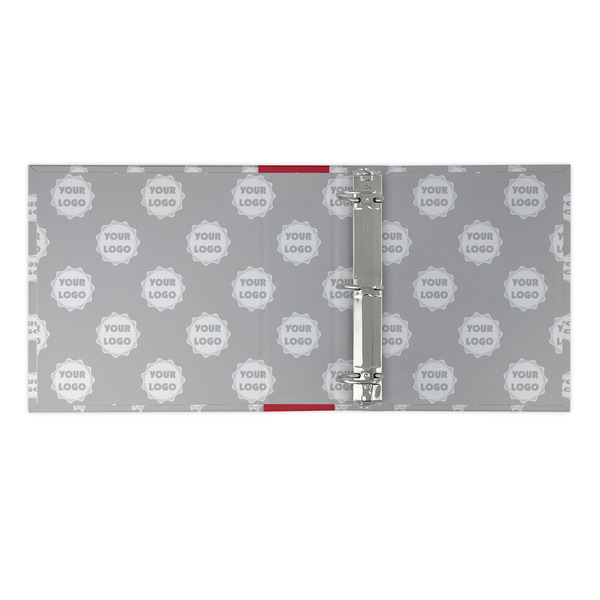 Logo & Tag Line 3 Ring Binders - Full Wrap - 2" - OPEN INSIDE