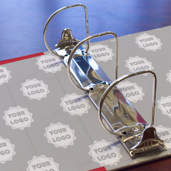 Logo & Tag Line 3 Ring Binders - Full Wrap - 3" - DETAIL