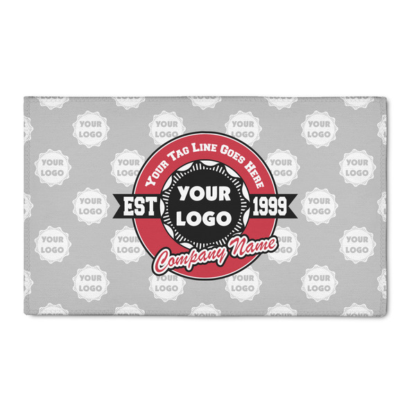 Custom Logo & Tag Line Indoor Area Rug - 3' x 5' w/ Logos