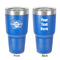Logo & Tag Line 30 oz Stainless Steel Tumbler - Royal Blue - Double-Sided (Personalized)