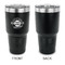 Logo & Tag Line 30 oz Stainless Steel Ringneck Tumblers - Black - Single Sided - APPROVAL